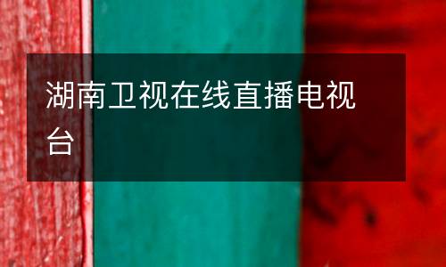 湖南衛視在線直播電視臺